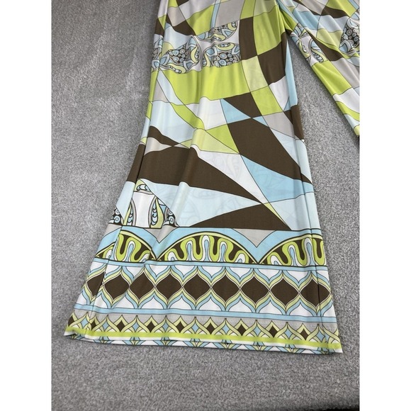 Chicos 1 Cyclone Print Palazzo Pant Multicolor Size 8 Or Medium Wide Leg Pull On - Picture 3 of 10
